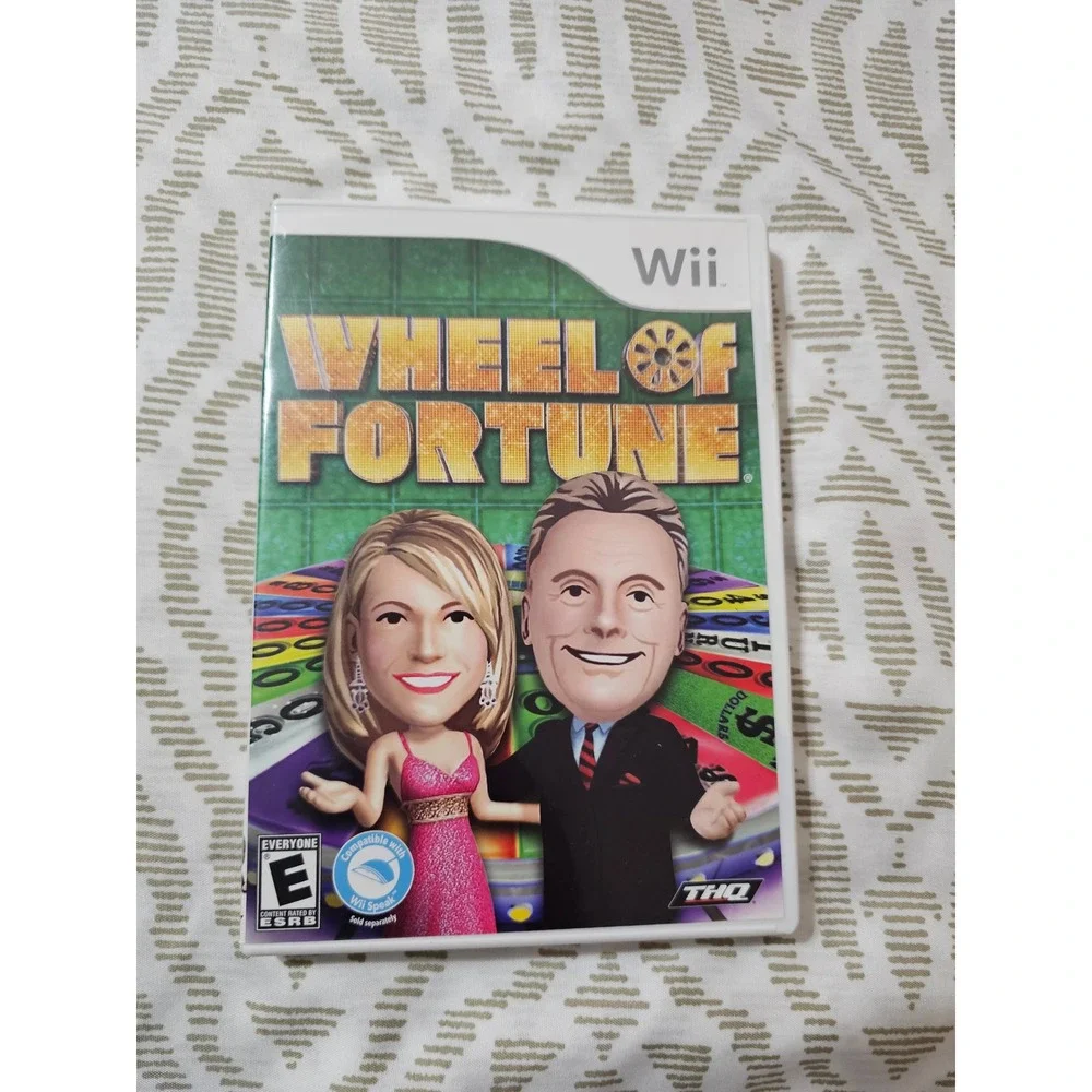 Wheel of Fortune Nintendo Wii Game THQ Pat Sajak Vanna White Complete CIB